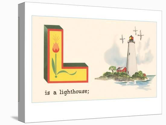 L is a Lighthouse-null-Stretched Canvas