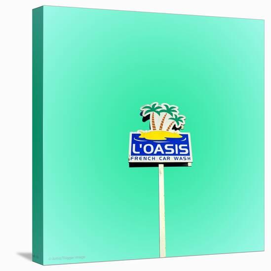 L'Oasis Car Wash Sign in America-Salvatore Elia-Premier Image Canvas