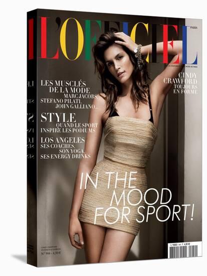 L'Officiel, April 2010 - Cindy Crawford-Paul Wetherell-Stretched Canvas