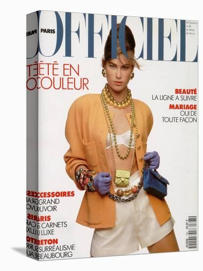 L'Officiel, April-May 1991 - Meghan Habillée Par Chanel Boutique-Gianpaolo Vimercati-Stretched Canvas