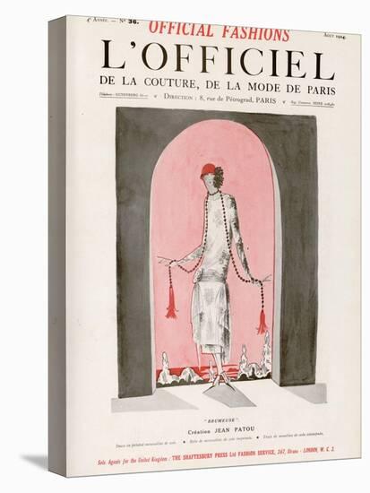 L'Officiel, August 1924 - Brumeuse-Jean Patou-Stretched Canvas