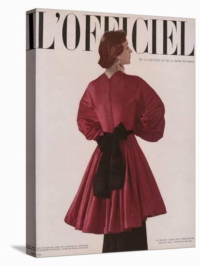 L'Officiel, Christmas 1948 - Robe du Soir de Grès en Taffetas-Philippe Pottier-Stretched Canvas