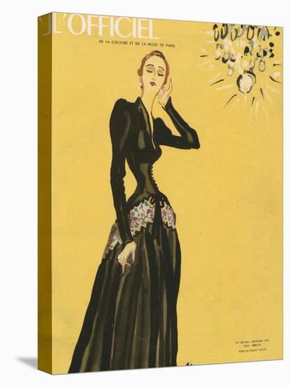 L'Officiel, December 1945 - Robe de Maggy Rouff-Benito-Stretched Canvas