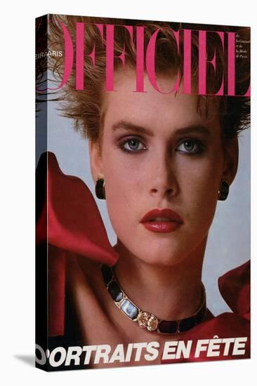 L'Officiel, December 1983 - Christian Dior Boutique-null-Stretched Canvas
