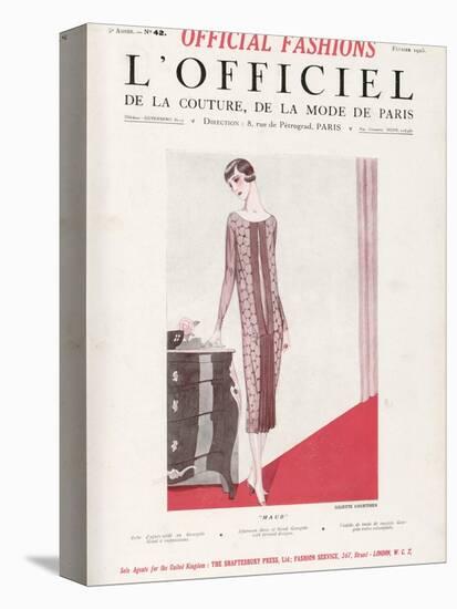 L'Officiel, February 1925 - Maud-Juliette Courtisien-Stretched Canvas