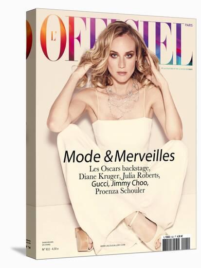 L'Officiel, February 2008 - Diane Kruger-Guy Aroch-Stretched Canvas