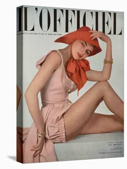 L'Officiel, June 1950 - Ensemble de Plage de Grès-Philippe Pottier-Stretched Canvas