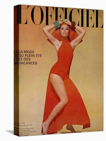 L'Officiel, June 1967 - Ensemble de Plage de Grès-Guégan-Stretched Canvas