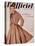 L'Officiel, March 1952 - Manteau de Christian Dior en Surah Chantung de Staron-Philippe Pottier-Stretched Canvas
