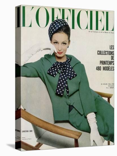 L'Officiel, March 1962 - Christian Dior-Philippe Pottier-Stretched Canvas