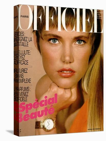 L'Officiel, May 1985 - Jenna de Rosnay-null-Stretched Canvas