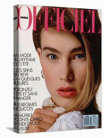 L'Officiel, May 1989 - Chemise Légère de Claude Montana-Jonathan Lennard-Stretched Canvas