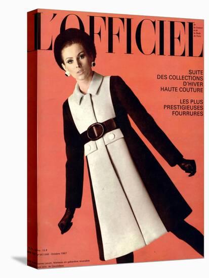 L'Officiel, October 1967 - Jeanne Lanvin-Roland Bianchini-Stretched Canvas