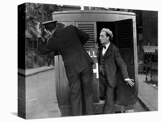 L'Operateur The Cameraman by EdwardSedgwick with Buster Keaton, 1928 Film muet --- Silent movie (b/-null-Stretched Canvas