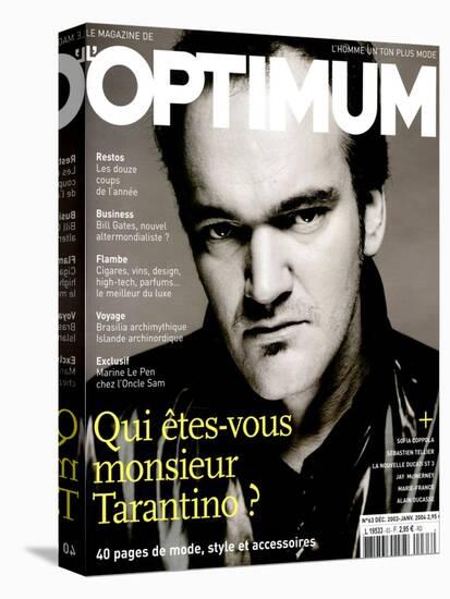 L'Optimum, December 2003-January 2004 - Quentin Tarantino Habillé Par Lv-Patrick Swirc-Stretched Canvas