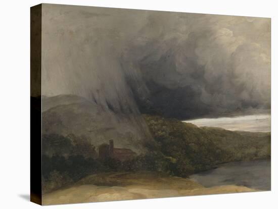 L'orage au bord d'un lac-Pierre Henri de Valenciennes-Premier Image Canvas