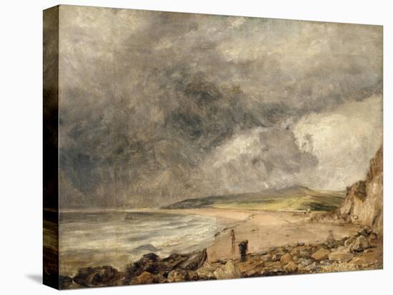La Baie de Weymouth à l'approche de l'orage-John Constable-Premier Image Canvas