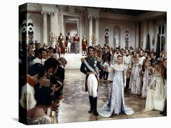 LA BELLE and L'EMPEREUR, 1959 par Axel von Ambesser with Jean Claude Pascal and Romy Schneider (pho-null-Stretched Canvas