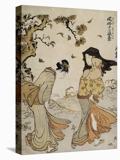 La bourrasque d'automne-Torii Kiyonaga-Premier Image Canvas