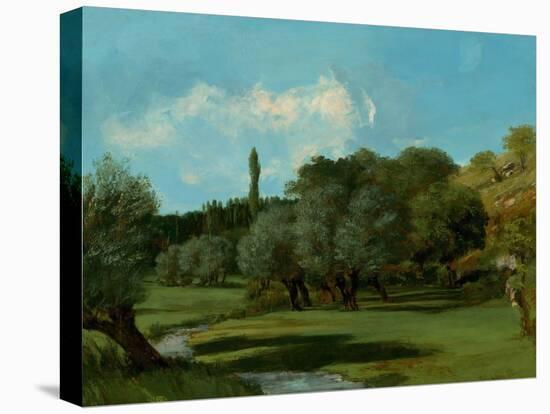 La Bretonnerie in the Department of Indre, 1856 (Oil on Canvas)-Gustave Courbet-Premier Image Canvas