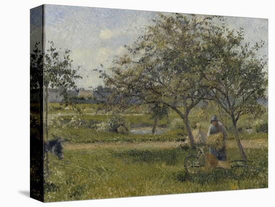 La brouette, verger-Camille Pissarro-Premier Image Canvas