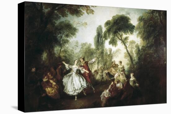 La Camargo Dancing-Nicolas Lancret-Stretched Canvas