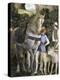 La Camera Degli Sposi: Grooms with Horse and Two Dogs-Andrea Mantegna-Premier Image Canvas