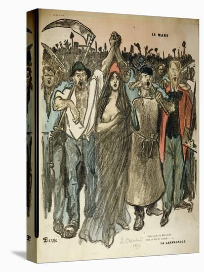 La Carmagnole," Patriotic Song of the French Revolution, from "Le Chambard Socialiste," 1894-Théophile Alexandre Steinlen-Premier Image Canvas