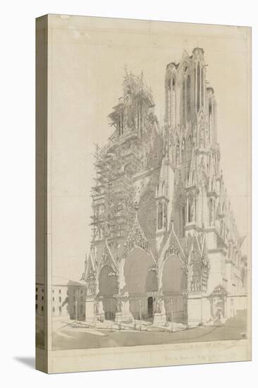 La cathédrale de Reims-Adrien Dauzats-Premier Image Canvas