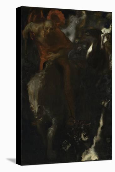 la chasse sauvage-Franz von Stuck-Premier Image Canvas