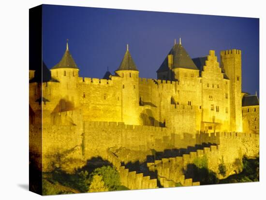 La Cite, Medieval Fortified Town, Carcassone, Aude, Languedoc-Roussillon, France-David Hughes-Premier Image Canvas