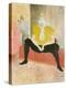 La Clownesse Assise(Mademoiselle Cha-U-Ka-O)  1896-Henri de Toulouse-Lautrec-Stretched Canvas