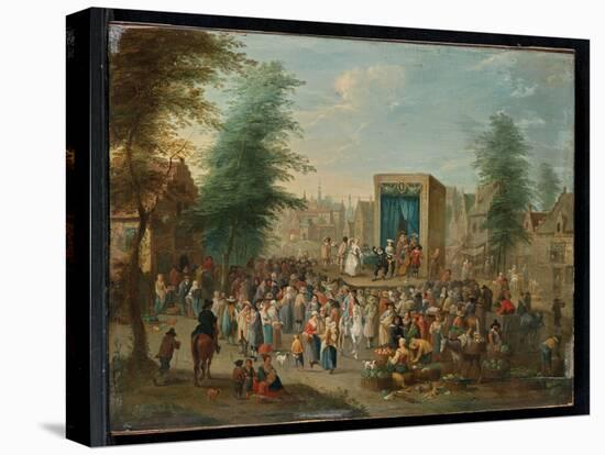 La Commedia Dell'arte (Oil on Panel)-Balthasar Beschey-Premier Image Canvas