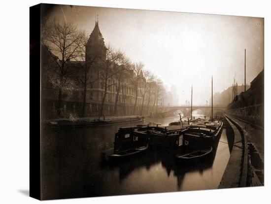 La Conciergerie et la Seine, Brouillard en Hiver, 1923-Eugène Atget-Premier Image Canvas