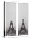 La construction de la Tour Eiffel vue de l'une des tours du palais du Trocadéro-Théophile Féau-Premier Image Canvas