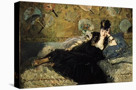 La Dame Aux Eventails, Lady with Fans, 1873-Edouard Manet-Premier Image Canvas