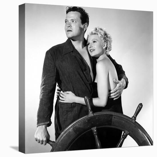 La Dame by Shanghai THE LADY FROM SHANGHAI by OrsonWelles with Orson Welles and Rita Hayworth, 1947-null-Stretched Canvas