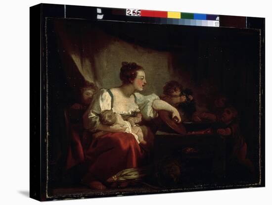 La Famille Pauvre  (The Poor Family) Peinture De Jean Honore Fragonard (1732-1806) 1760-1762 Musee-Jean-Honore Fragonard-Premier Image Canvas