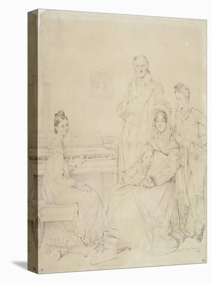 La famille Stamaty-Jean-Auguste-Dominique Ingres-Premier Image Canvas