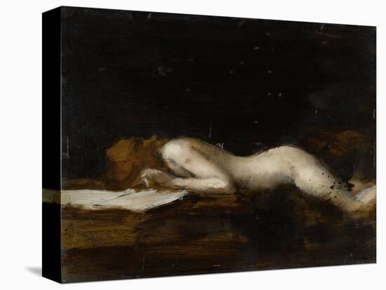 La femme qui lit : La Liseuse (recto)-Jean Jacques Henner-Premier Image Canvas