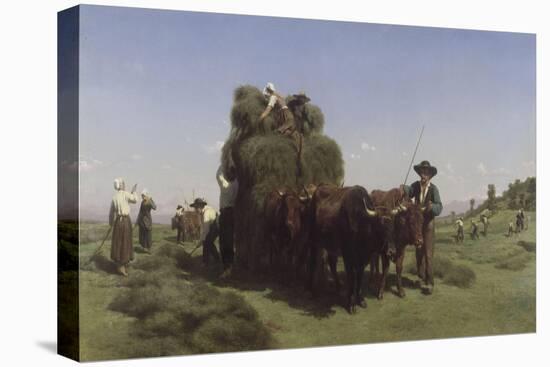 La fenaison en Auvergne-Rosa Bonheur-Premier Image Canvas