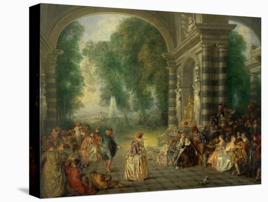 La Fete Champetre, a Country Celebration-Jean Antoine Watteau-Premier Image Canvas