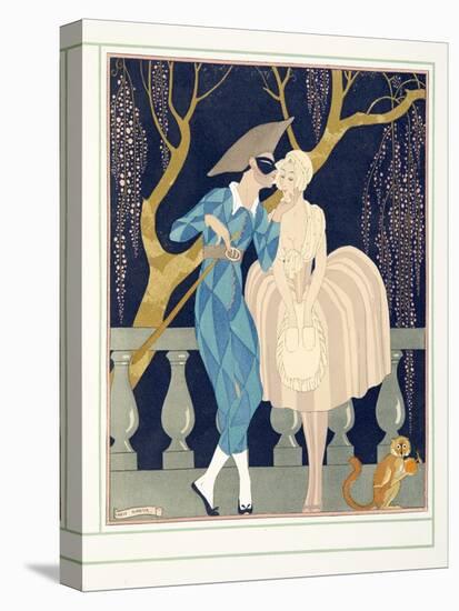 La Finette, from Personages De Comedie, Pub. 1922 (Pochoir Print)-Georges Barbier-Premier Image Canvas