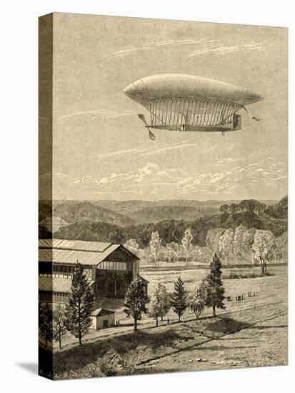 La France Airship-null-Stretched Canvas