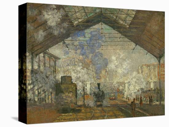 La Gare Saint Lazare, 1877-Claude Monet-Premier Image Canvas