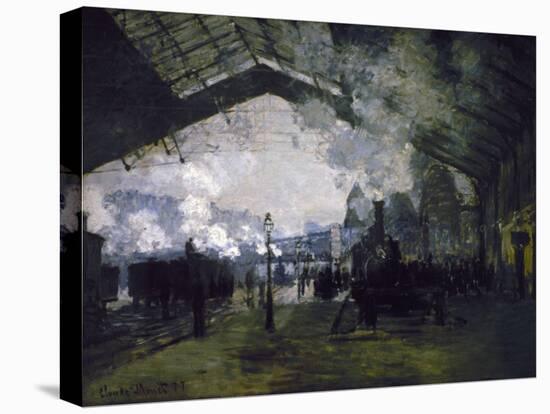 La gare St Lazare-Claude Monet-Premier Image Canvas