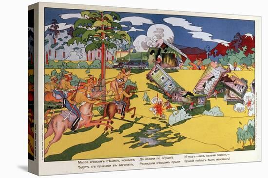 La Grande Masse Des Allemands... (The Great Mass of Germans...). Satire De La Premiere Guerre Mondi-Kazimir Severinovich Malevich-Premier Image Canvas