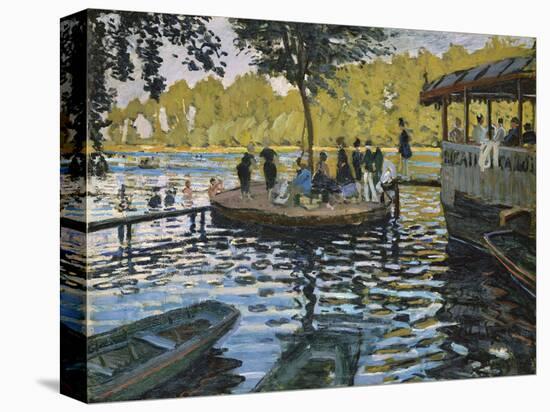 La Grenouillere, 1869-Claude Monet-Stretched Canvas