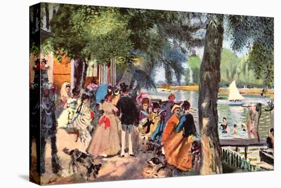 La Grenouillere-Pierre-Auguste Renoir-Stretched Canvas