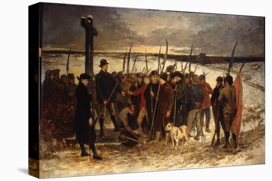 La Guerre Des Paysans (Le Rassemblement), C.1875-Constantin Emile Meunier-Premier Image Canvas
